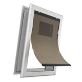 Dog Door with Flap with Aluminum Frame with Sliding Lock Panel Pet Door S - Aladdin Shoppers