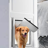Dog Door with Flap with Aluminum Frame with Sliding Lock Panel Pet Door S - Aladdin Shoppers