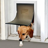 Dog Door with Flap with Aluminum Frame with Sliding Lock Panel Pet Door S - Aladdin Shoppers