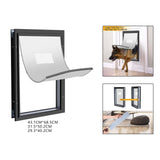 Heavy Duty Pet Flap Door Outdoor Tunnel Easy to Install Cat Dog Doors 29.3cmx40.2cm - Aladdin Shoppers