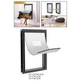 Heavy Duty Pet Flap Door Outdoor Tunnel Easy to Install Cat Dog Doors 29.3cmx40.2cm - Aladdin Shoppers