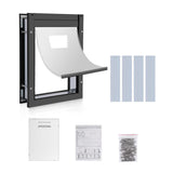 Heavy Duty Pet Flap Door Outdoor Tunnel Easy to Install Cat Dog Doors 35.1cmx50.2cm - Aladdin Shoppers
