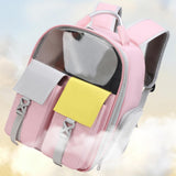 Pet Cat Carrier Backpack Dog Travel Bag Shoulder Strap for Kitten Kitty pink - Aladdin Shoppers