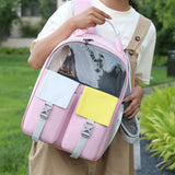 Pet Cat Carrier Backpack Dog Travel Bag Shoulder Strap for Kitten Kitty pink - Aladdin Shoppers