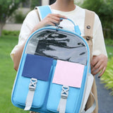 Pet Cat Carrier Backpack Dog Travel Bag Shoulder Strap for Kitten Kitty blue - Aladdin Shoppers