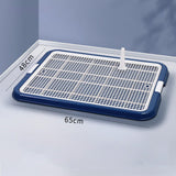 Dog Toilet with Removable Post Puppy Training Tray for Pets Accessories Deep Blue - Aladdin Shoppers