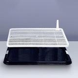 Dog Toilet with Removable Post Puppy Training Tray for Pets Accessories Black - Aladdin Shoppers