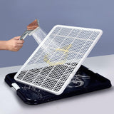 Dog Toilet with Removable Post Puppy Training Tray for Pets Accessories Black - Aladdin Shoppers