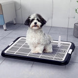 Dog Toilet with Removable Post Puppy Training Tray for Pets Accessories Black - Aladdin Shoppers