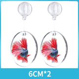 Portable Fighting Fish Training Mirror Transparent Betta for Fishing Viewing 2 Piece L - Aladdin Shoppers