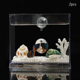 Portable Fighting Fish Training Mirror Transparent Betta for Fishing Viewing 2 Piece L - Aladdin Shoppers
