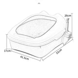 Cat Litter Box Tray Detachable with Litter Scoop Toilet for Kitten Pink - Aladdin Shoppers