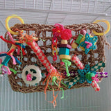 Birds Climbing Net Swing Wall Toy Parrots Foraging Toys for Cockatiel Budgie - Aladdin Shoppers