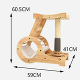 Cat Climbing Frame Activity Center Platform Bed Cat Scratcher for Kitten Style A - Aladdin Shoppers