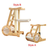 Cat Climbing Frame Activity Center Platform Bed Cat Scratcher for Kitten Style A - Aladdin Shoppers