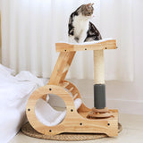 Cat Climbing Frame Activity Center Platform Bed Cat Scratcher for Kitten Style A - Aladdin Shoppers