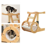 Cat Climbing Frame Activity Center Platform Bed Cat Scratcher for Kitten Style A - Aladdin Shoppers