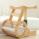 Cat Climbing Frame Activity Center Platform Bed Cat Scratcher for Kitten Style A - Aladdin Shoppers