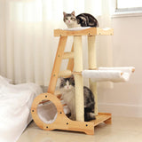 Cat Climbing Frame Activity Center Platform Bed Cat Scratcher for Kitten Style B - Aladdin Shoppers