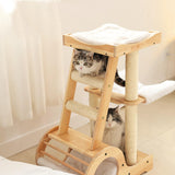 Cat Climbing Frame Activity Center Platform Bed Cat Scratcher for Kitten Style B - Aladdin Shoppers