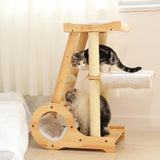 Cat Climbing Frame Activity Center Platform Bed Cat Scratcher for Kitten Style B - Aladdin Shoppers