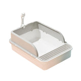 Open Litter Box Deep Toilet Kitten Litter Tray with High Side Bedpan 38cmx51cmx20cm - Aladdin Shoppers