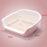 Indoor Dog Potty Tray Cat W/Drawer Training Litter Box Restroom Urinal Pink - Aladdin Shoppers