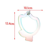 Bird Perch Stand with Mirror Desktop Wooden Portable for Macaws Lovebirds Flower - Aladdin Shoppers