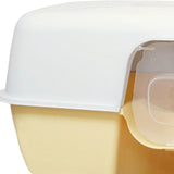 Hooded Enclosed Cat Litter Box Large Capacity High Side with Shovel Portable Yellow - Aladdin Shoppers