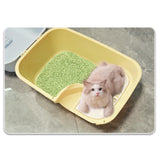 Hooded Enclosed Cat Litter Box Large Capacity High Side with Shovel Portable Yellow - Aladdin Shoppers