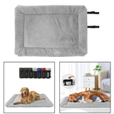 Dog Bed Mat 35x24" Comfortable Furniture Protrctor Cushion for Couch Puppy Gary Flannel - Aladdin Shoppers