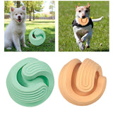 Portable Dog Treat Ball Interactive Puzzle Toy Training IQ Bite Resistant Green - Aladdin Shoppers