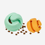 Portable Dog Treat Ball Interactive Puzzle Toy Training IQ Bite Resistant Green - Aladdin Shoppers