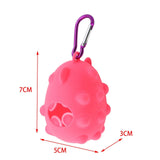 Pet Waste Bag Dispenser with Carabiner Storage Portable Dog Poop Bag Holder Pink - Aladdin Shoppers