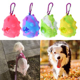 Pet Waste Bag Dispenser with Carabiner Storage Portable Dog Poop Bag Holder Pink - Aladdin Shoppers