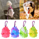 Pet Waste Bag Dispenser with Carabiner Storage Portable Dog Poop Bag Holder Pink - Aladdin Shoppers