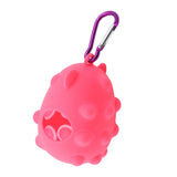 Pet Waste Bag Dispenser with Carabiner Storage Portable Dog Poop Bag Holder Pink - Aladdin Shoppers