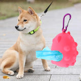 Pet Waste Bag Dispenser with Carabiner Storage Portable Dog Poop Bag Holder Pink - Aladdin Shoppers