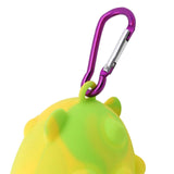 Pet Waste Bag Dispenser with Carabiner Storage Portable Dog Poop Bag Holder Yellow - Aladdin Shoppers