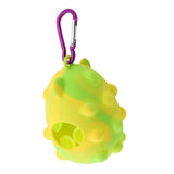 Pet Waste Bag Dispenser with Carabiner Storage Portable Dog Poop Bag Holder Yellow - Aladdin Shoppers