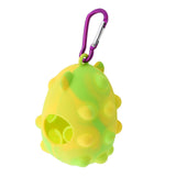 Pet Waste Bag Dispenser with Carabiner Storage Portable Dog Poop Bag Holder Yellow - Aladdin Shoppers