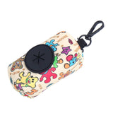 Pet Waste Bag Dispenser for Pooper with Buckle Clip Dog Poop Bag Holder Beige - Aladdin Shoppers