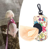 Pet Waste Bag Dispenser for Pooper with Buckle Clip Dog Poop Bag Holder Beige - Aladdin Shoppers