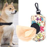 Pet Waste Bag Dispenser for Pooper with Buckle Clip Dog Poop Bag Holder Beige - Aladdin Shoppers