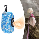 Pet Waste Bag Dispenser for Pooper with Buckle Clip Dog Poop Bag Holder Blue - Aladdin Shoppers