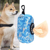 Pet Waste Bag Dispenser for Pooper with Buckle Clip Dog Poop Bag Holder Blue - Aladdin Shoppers