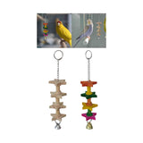 Bird Chewing Toy with Bell Decoration Parrot Toy for Cockatoos Cockatiels A - Aladdin Shoppers