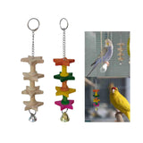 Bird Chewing Toy with Bell Decoration Parrot Toy for Cockatoos Cockatiels A - Aladdin Shoppers