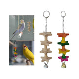 Bird Chewing Toy with Bell Decoration Parrot Toy for Cockatoos Cockatiels A - Aladdin Shoppers