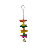 Bird Chewing Toy with Bell Decoration Parrot Toy for Cockatoos Cockatiels B - Aladdin Shoppers